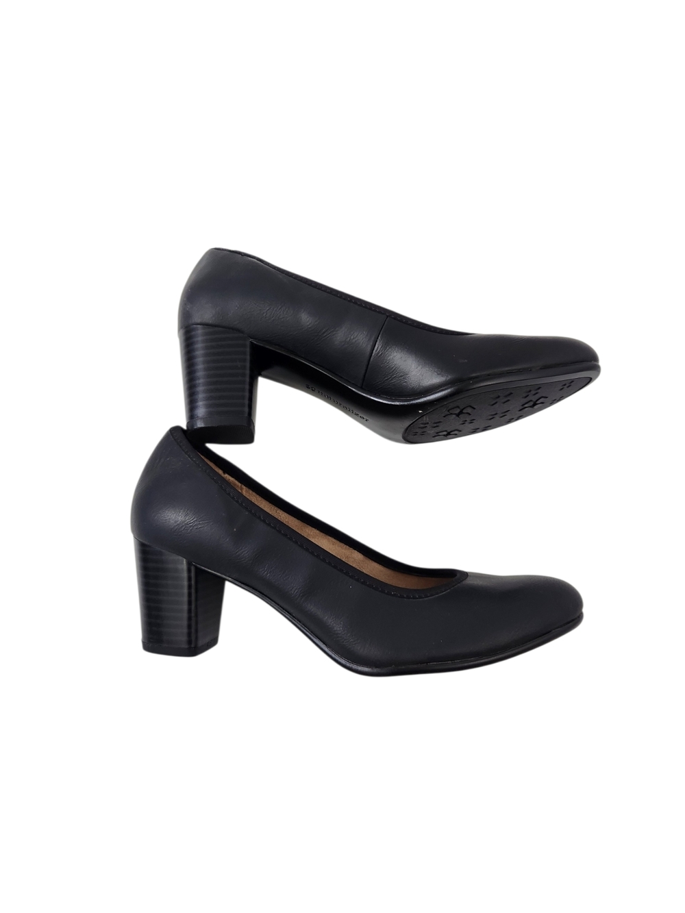 Naturalizer Comfort Black Leather Heel Pumps Size 6 Never Worn 2.5" Heel Height - Picture 3 of 6